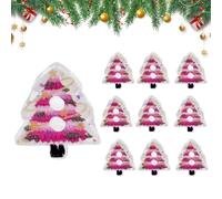 Bottoni fai da te, 10 pezzi a forma di albero, ornamento natalizio in acrilico 2D, per lavori di bricolage, per autunno e donna, abbigliamento per le vacanze, decorazione per bambini