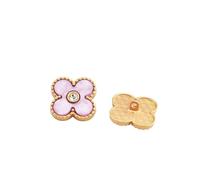 Bottoni Gioiello 6 pezzi bottoni in metallo dorato con strass for vestiti cappotto cardigan maglione cucito ricamo(Brass)