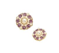 Bottoni Gioiello Bottoni di lusso a forma fiore da 6 pezzi 18/23 mm | Abbigliamento Donna Cappotto Strass Perla Accessori for cucire(Purple red,18mm-6pcs)