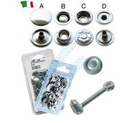 BOTTONI IN ACCIAIO INOX PER NAUTICA BARCA TENDE CAPOTE OCCHIELLI
