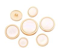 Bottoni in metallo opale di grandi dimensioni per donna, bottoni in lega di zinco con perline rotonde per accessori fai da te per cucire camicie e cappotti(Color A,15MM 5pcs)