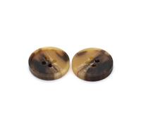 Bottoni in resina di corno da 15/18/25/28 mm - Bottoni da cucito per cappotti e completi da donna,Marrone scuro,18mm 20 pezzi