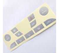 Bottoni Interni Compatibile Con Ford Per Focus 1999 2000 2001 2002 2003 2004 2005 Adesivi La Riparazione Del Pulsante Di Controllo Del Clima Dell'aria Condizionata(Silver)