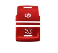 Bottoni Interni Compatibile Con Per Golf 7 7.5 MK7 2015 2016 2017 2018 2019 Accessori Per Auto Freno A Mano Interruttore Automatico P Pulsante Adesivo Copertura Trim(Rosso)
