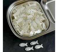 Bottoni irregolari carini a forma di piccolo pesce gatto, in resina di perle e conchiglie, fai da te, fatti a mano, per abbigliamento da donna, accessori decorativi per la casa e il cuci