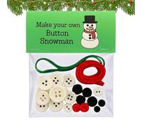 Bottoni Kit Di Ornamento Per Alberi Di Natale - 7.6x5x5 Cm Kit Artigianale Per Neve Per Neve, Set Di Decorazioni Fai -da -te Con Design Festivo, Ornamento Creativo Per Bambini E Crafting Familiari, De