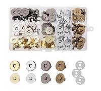 Bottoni Magnetici 40 Set Snap Magnetico Metallico Fai da Te Artigianale Cucito Bottoni per Artigianato Borse Abiti in Pelle 18mm