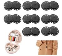 Bottoni Magnetici da Cucire 26 mm con Mini Set da Cucito - Chiusure Magnetiche Resistenti per Abiti, Borse e Fai da Te