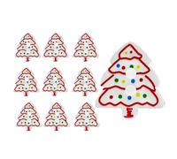 Bottoni natalizi per fai da te, 10 pezzi, a forma di albero, come | Bottoni in acrilico 2D per decorazioni natalizie, per bambini, adulti, autunno, donne, uomini