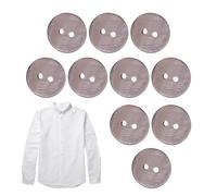 Bottoni per abiti in conchiglia, Bottoni in conchiglia per artigianato - Bottoni a conchiglia per giacca da 10 pezzi,Bottone cardigan con conchiglia di fiume dal design a 2 fori per abito, cappotto, g