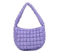 Bottoni Per Bocchetta Donna Borsa Morbida Gonfia Con Tasca Con Cerniera Interna Semplice Semplice Tocchetto Trapuntato Per La Moda In Nylon Ascella