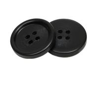 Bottoni per cappotto da uomo in resina nera, Colore 24, 2.5cm 10pezzi