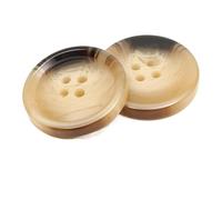 Bottoni per cappotto da uomo in resina nera, Colore 6, 2.5cm 10pezzi