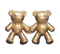 Bottoni rimovibili per jeans con fibbia in vita regolabile allentata Pulsante in vita con orso carino senza cucire bottoni jeans spille