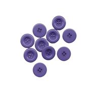 Bottoni rotondi in resina, 4 fori, for cucire cappotti, scrapbooking, fai da te, 15 mm, 18, 20, 23, 25, 28, 30, 34, 38(4 Light Purple,25mm 10pcs)