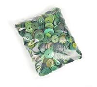 Bottoni rotondi in resina assortiti fatti a mano, 13 cm, perfetti per progetti fai da te e cucito dei bambini, vari stili (verde militare)