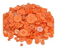 Bottoni rotondi in resina fatti a mano, 13 cm, ideali per fai da te dei bambini, accessori per cucito per vari progetti creativi (arancione)