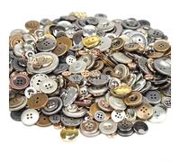 Bottoni rotondi in resina fatti a mano, 13 cm, ideali per lavori fai da te dei bambini, accessori per cucito per vari progetti creativi (colore metallico)