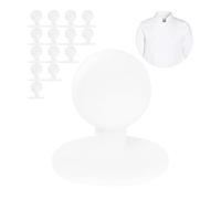 Bottoni Rotondi per Giacche da Cucina - 15 Pezzi in Bianco, 19 x Ø 12,5 mm - Pomelli Uniformi a Sfera per Esterni, Giacca da Cuoco - Set per Cucina
