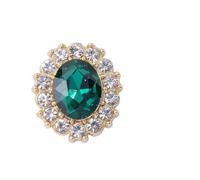 Bottoni Strass Bottone Decorativo Con Strass Ovale Elegante Da 10 Pezzi | Edge Diamond Buckle Artigianato fai-da-te Abbigliamento Abito da sposa Accessori for capelli(Color 7)