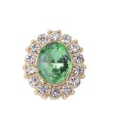 Bottoni Strass Bottone Decorativo Con Strass Ovale Elegante Da 10 Pezzi | Edge Diamond Buckle Artigianato fai-da-te Abbigliamento Abito da sposa Accessori for capelli(Color 6)