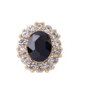 Bottoni Strass Bottone Decorativo Con Strass Ovale Elegante Da 10 Pezzi | Edge Diamond Buckle Artigianato fai-da-te Abbigliamento Abito da sposa Accessori for capelli(Color 1)