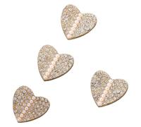 Bottoni trasparenti con strass, Bottoni Di Perle Strass | Cucire multicolore da 18 mm for decorazioni in stoffa(Yellow)