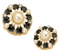 Bottoni trasparenti con strass, Bottoni Di Perle Strass | Multicolor, (6 pezzi ciascuno), for accessori da cucire(Purple,18mm-6pcs)