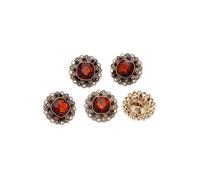 Bottoni Vintage 5pcs Vintage Red Metal Buttons