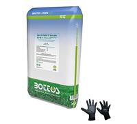 Bottos, Concime granulare naturale Nutrattiva,adatto tutto l'anno per lo sviluppo delle difese del prato (20 Kg + guanti)