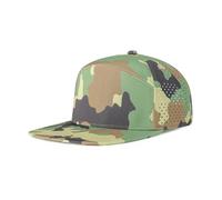 BOTVELA Cappello da baseball perforato laser regolabile del cappello di prestazione di Snapback del bordo piatto degli uomini, Verde mimetico., Taglia unica