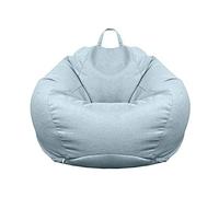BotYcht Fodera per Pouf A Sacco Moderno per Poltrona A Sacco, con Zip Camera Salotto Grande per Divano Ergonomica per Casa Soggiorno Interno(Senza Riempimento),Light Blue,XXL