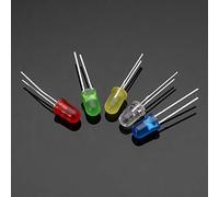 BouBou Diodo Led Ultra Luminoso 100Pcs 20Ma F5 5Mm 5 Colori Per Progetti Fai-Da-Te