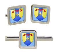 Bouches-Du-Rhône (Francia) Quadrato Gemelli E Fermacravatta Set