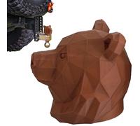 Bouchon Attelage Remorque - Bouchon Tête Ours| Accessoire Cartoon Mignon - Cap-Hitch 7,5x8,4cm En ABS Pour Voiture Camion RV ATV Bateau Décoration Fun Noël