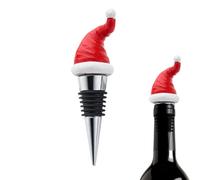 Bouchon De Vin Chapeau De Noël - Bouchon De Bouteille Père Noël Réutilisable En Résine Et, Accessoire Festif Pour Vin, Whisky Et Boissons | Décoratif Cadeau Pour Amateurs De