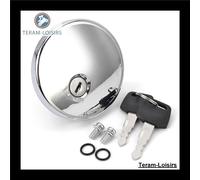 Bouchon Serbatoio Carburante + Chiavi per Kawasaki VN 800 Vulcan 800 2001 Grigio