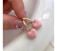 Boucles d'oreilles puces en forme de petit cÅur noir, style corÃ©en, pour femmes et filles, bijoux de fÃªte et de mariage, cadeau ER25Y0690-4