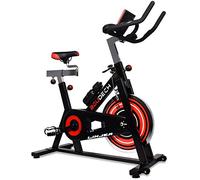BOUDECH LINJER 1800 Cyclette da Corsa Professionale con volano da 18Kg con cardiofrequenzimetro e Software di monitoraggio Cyclette da Fitness Whirling Bike Professional Running Bike