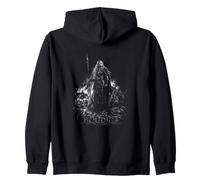 Boudica Celtic Fighter Warrior Battle Flames Felpa con Cappuccio