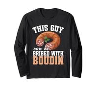 Boudin Amante del Cibo Louisiana Foodie Essere corrotto Boudin Maglia a Manica