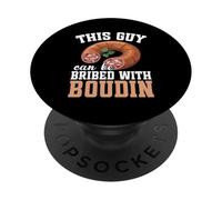 Boudin Amante del cibo Louisiana Foodie essere corrotto Boudin PopSockets PopGrip Adesivo