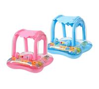 Bouée Per Bambino, Gonfiabile Per Bambini, Rifugio Gonfiabile Per Bambini, Riparo Per Il Nuoto Per Bambini, Galleggiante Per Bambini Con Protezione Solare Del Baldacchino E Motivi Per Bambini Per Le V