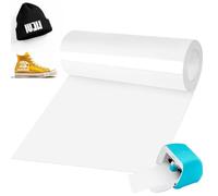 BOUFEIDA Smart Iron on for Cri-cut Joy, 14x600cm Bianco | Smart Heat Transfer Vinile Flessibile PU per Tessuti, Magliette, Fai da te, Modelli