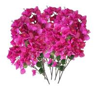 Bougainvillea Artificiale 5 Pezzi 98,6 Pollici Piante Di Bouganville in Seta Realistiche Rami Di Bouganville Finti Fiori Finti Steli per La Decorazione Domestica Viola Rosa Rossa