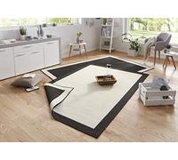 Bougari In- & Outdoor Panama - Tappeto Double-Face, 160 x 230 cm, Colore: Nero Crema
