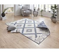 Bougari Malibu - Tappeto double-face per interni ed esterni, Blau Creme, 80 x 150 cm