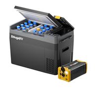 BougeRV CRPRO 29L Frigo auto a compressore, -22℃~10℃, con batteria 266Wh | 0°C in 15 min, 12V/220V, autonomia max 18h con batteria 266Wh, funzionamento autonomo. Ricarica solare campeggio, novità 2026