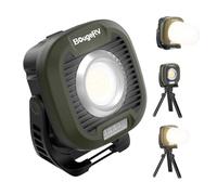 BougeRV Kit luce da lavoro ricaricabile, luce da campeggio COB da 1500 lm, faro magnetico da 13500 mAh, lampada di ispezione, utilizzabile come power bank, rotazione di 180°, per garage, campeggio
