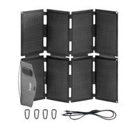 BougeRV Pannello Solare Portatile 100W, Flessibile 270°, DC & USB-C/A, ETFE | Pannello solare 12V da campeggio (2 kg). Compatibile con Power Station BougeRV 266Wh/240Wh. Per emergenze outdoor.
